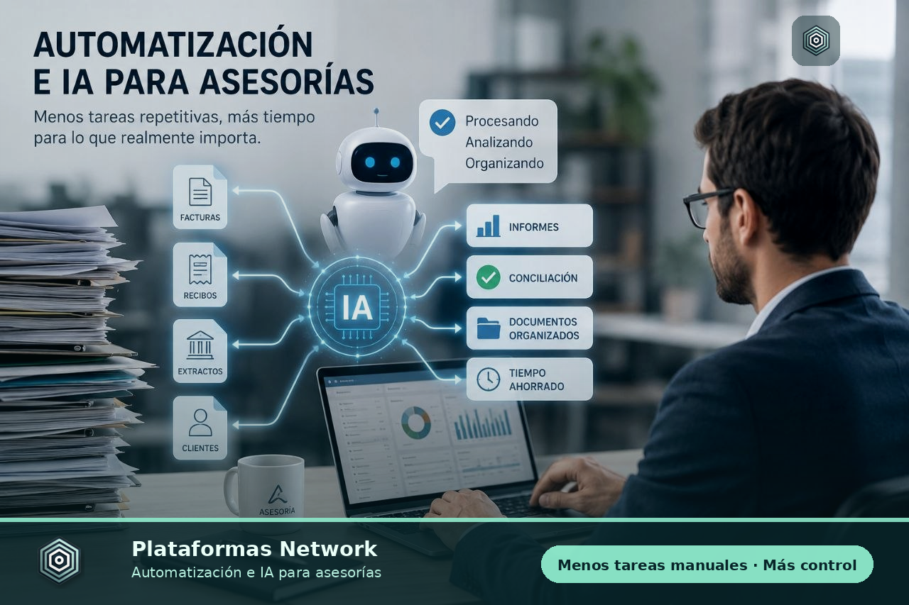 Automatización e IA para asesorías con Plataformas Network
