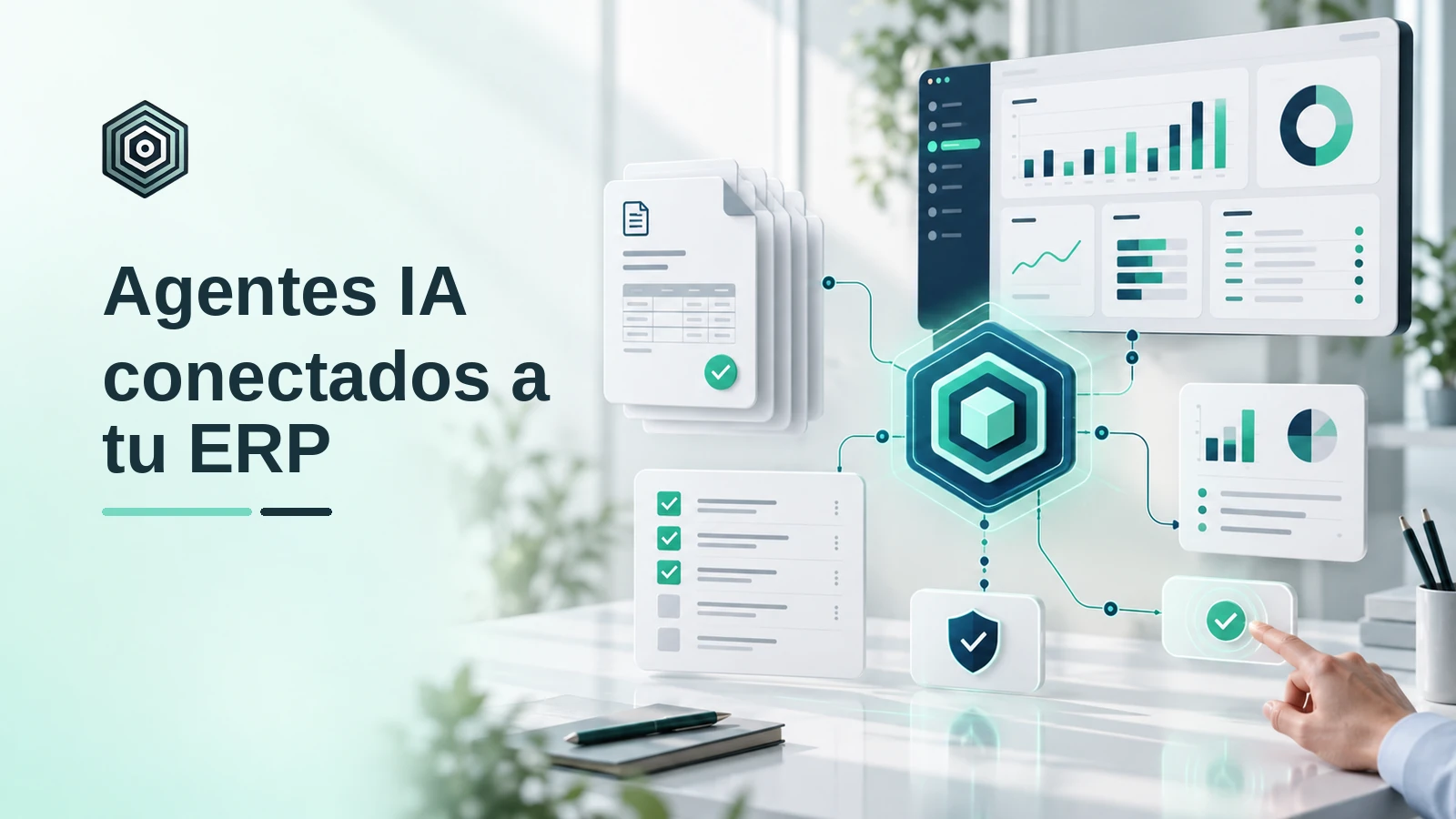 Agente de inteligencia artificial conectado a un ERP para consultar facturas, crear tareas y resumir datos con supervisión humana.